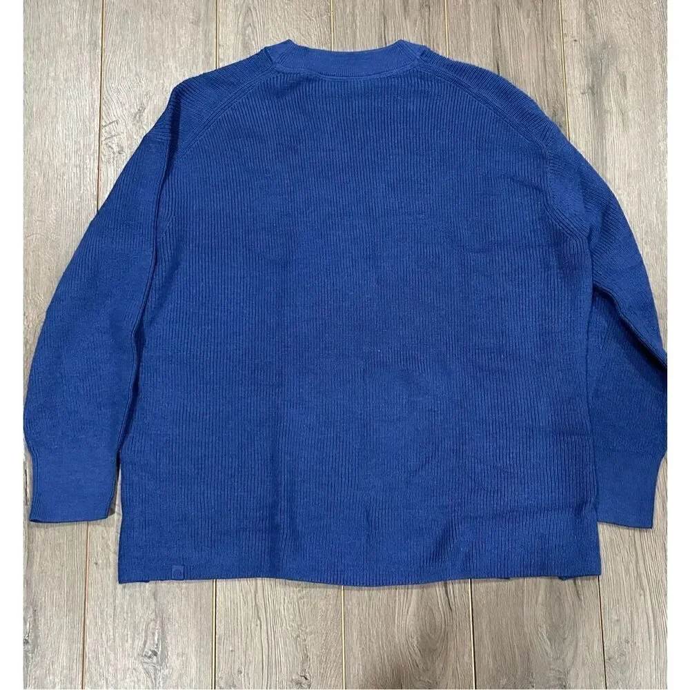 Lululemon Merino Wool-Blend Ribbed Crewneck Sweater sz 12
